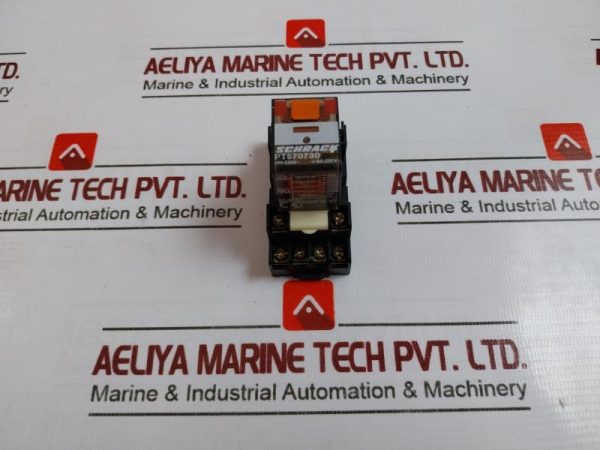 Schrack Kacon Pt570730 Relay With Socket 250v