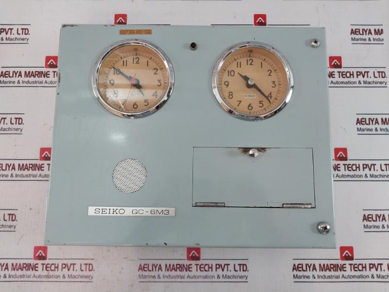 Seikosha Qc-6m3 Crystal Master Clock 230v