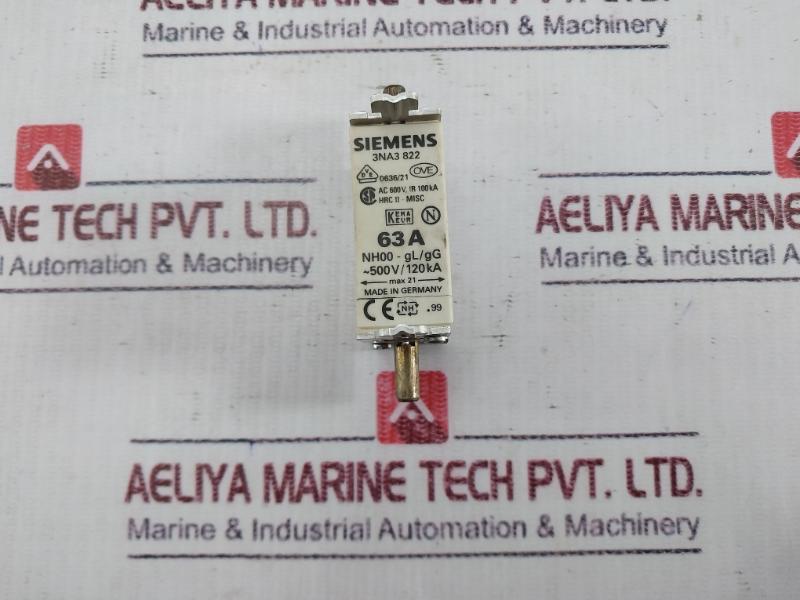Siemens 3na3 822 Fuse Link 600v