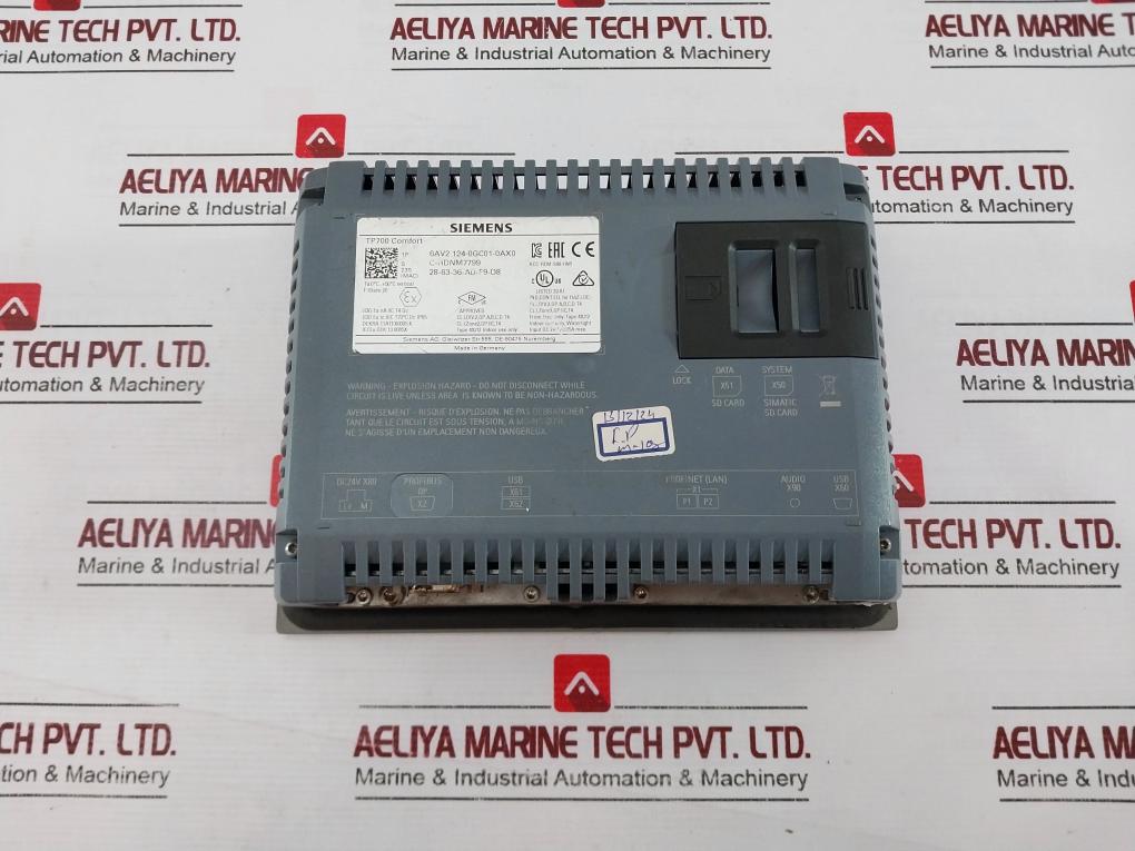 Siemens 6av2 124-0gc01-0ax0 Hmi Comfort Panel 24v - Image 4