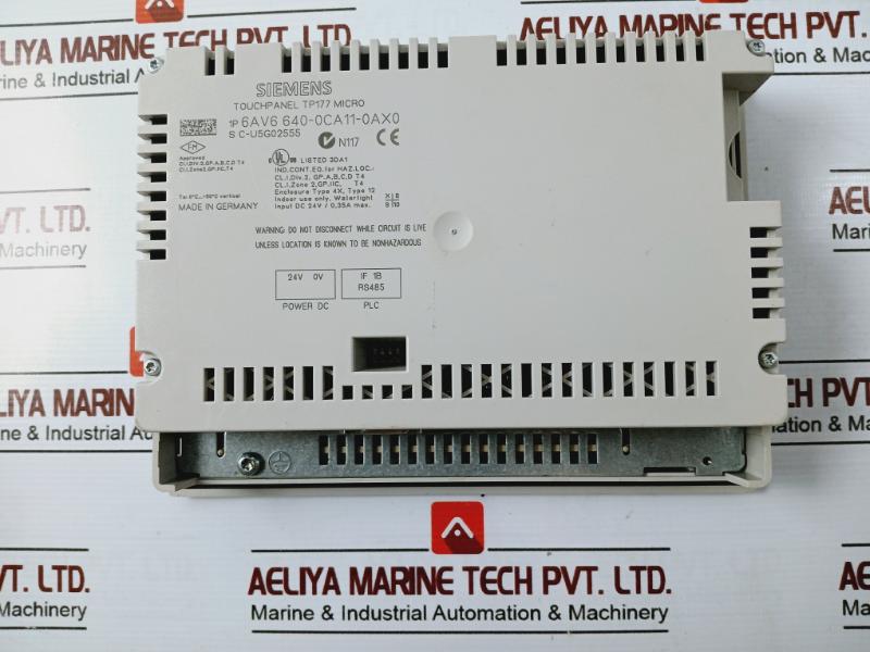 Siemens 6av6 640-0ca11-0ax0 Simatic Panel 24v - Image 4