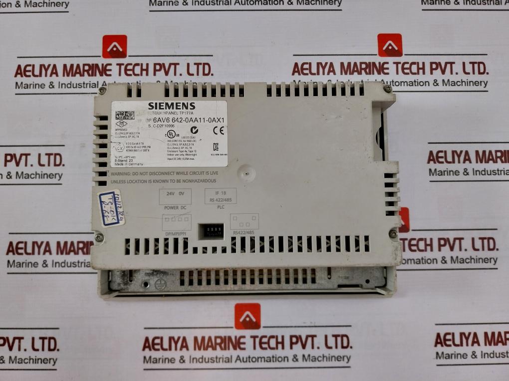 Siemens 6av6 642-0aa11-0ax1 Touch Panel 24v - Image 4
