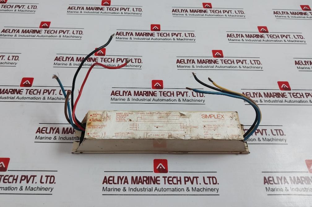 Simplex M42740PQ221 Fluorescent Lamp Ballast 110v