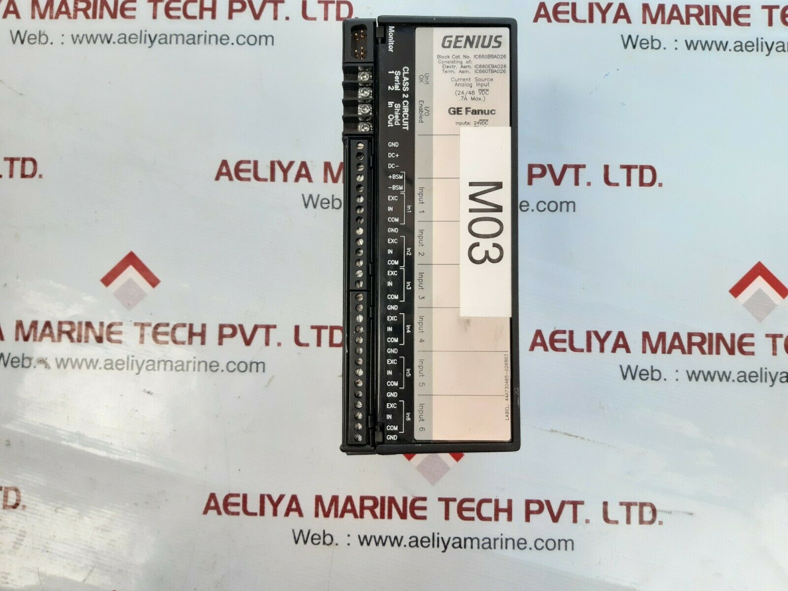 Ge fanuc ic660bba026 analog input block