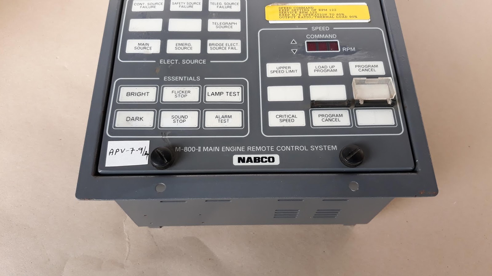NABCO M-800-II MAIN ENGINE REMOTE CONTROL UNIT - Image 3