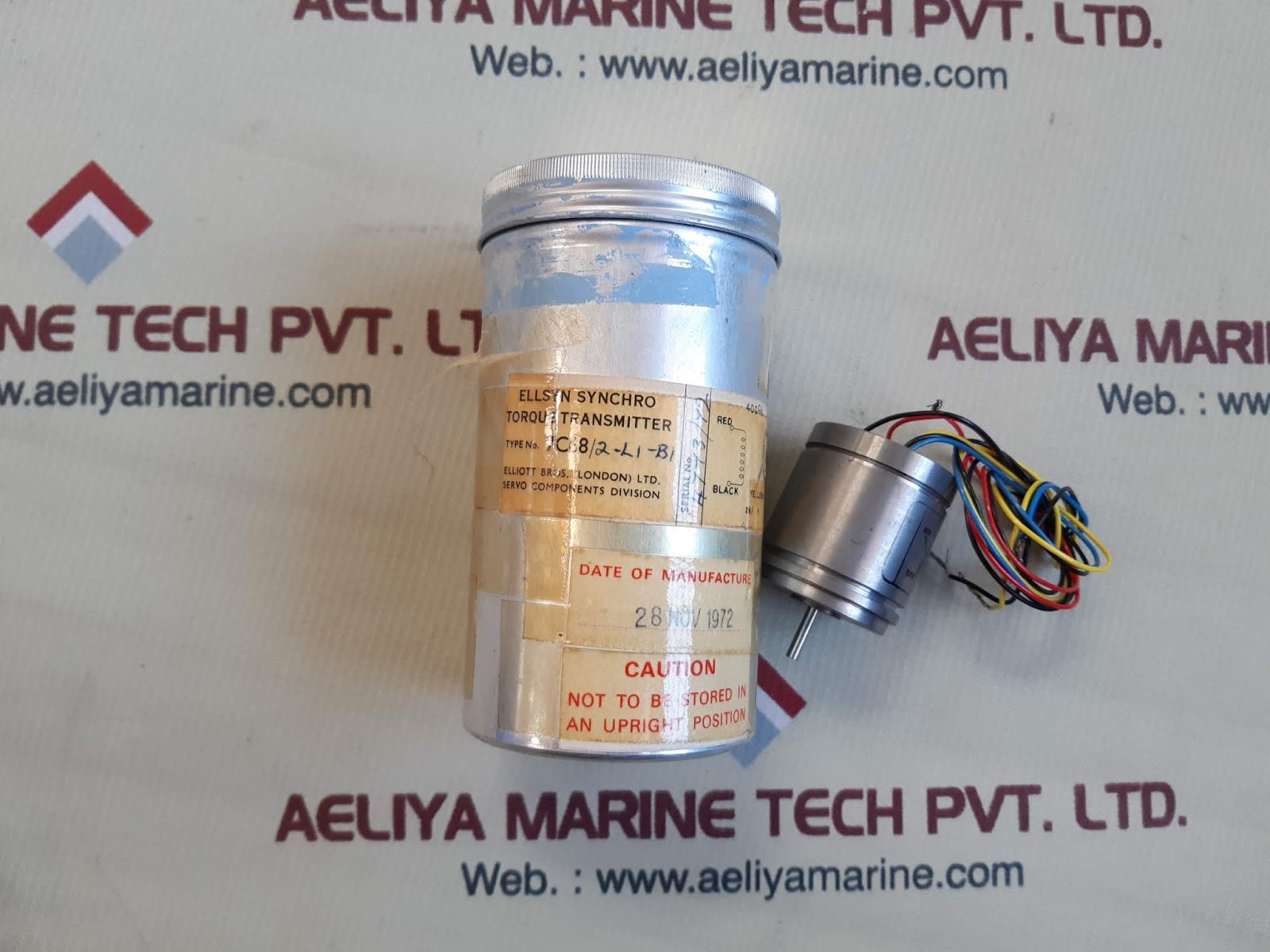 Elliott 7c68/2-li-bi ellsyn synchro torque transmitter - Image 2