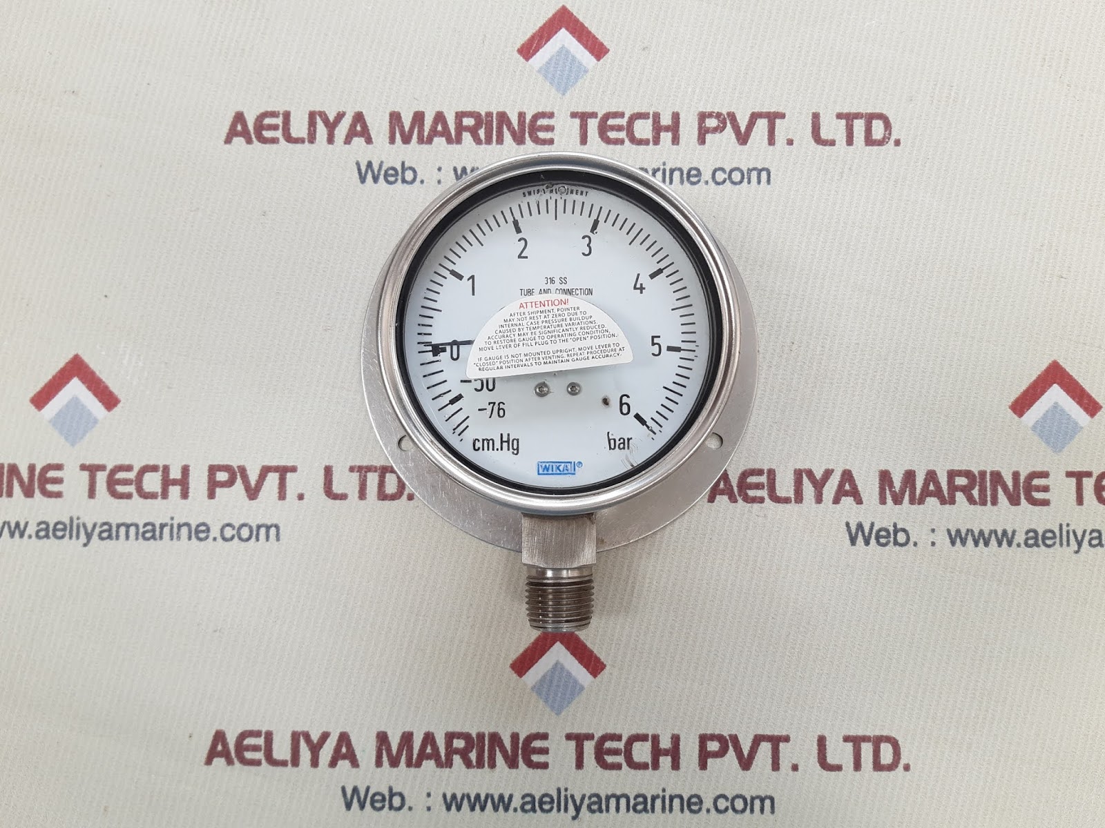 Wika 316 ss tube and connection used