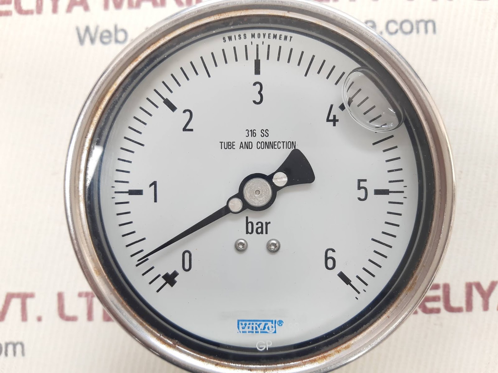 Wika 316 ss tube and connection 0-6bar - Image 2