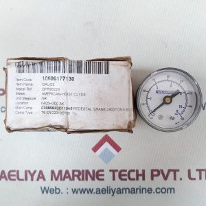 Wilkerson 094-04 pressure gauge 0-11 bar,0-160 psi