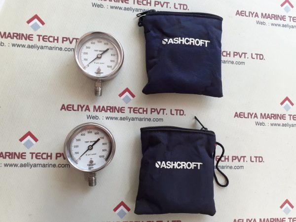 Ashcroft 5 psi subd test gauge 0-1000 adj