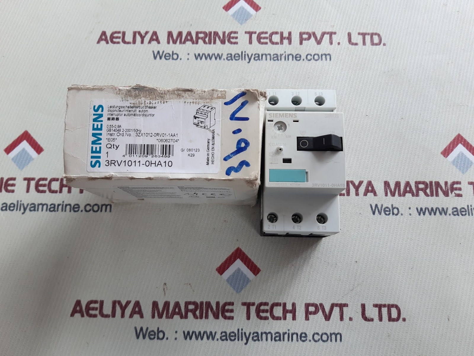 Siemens sirius 3rv1011-0ha10 circuit breaker