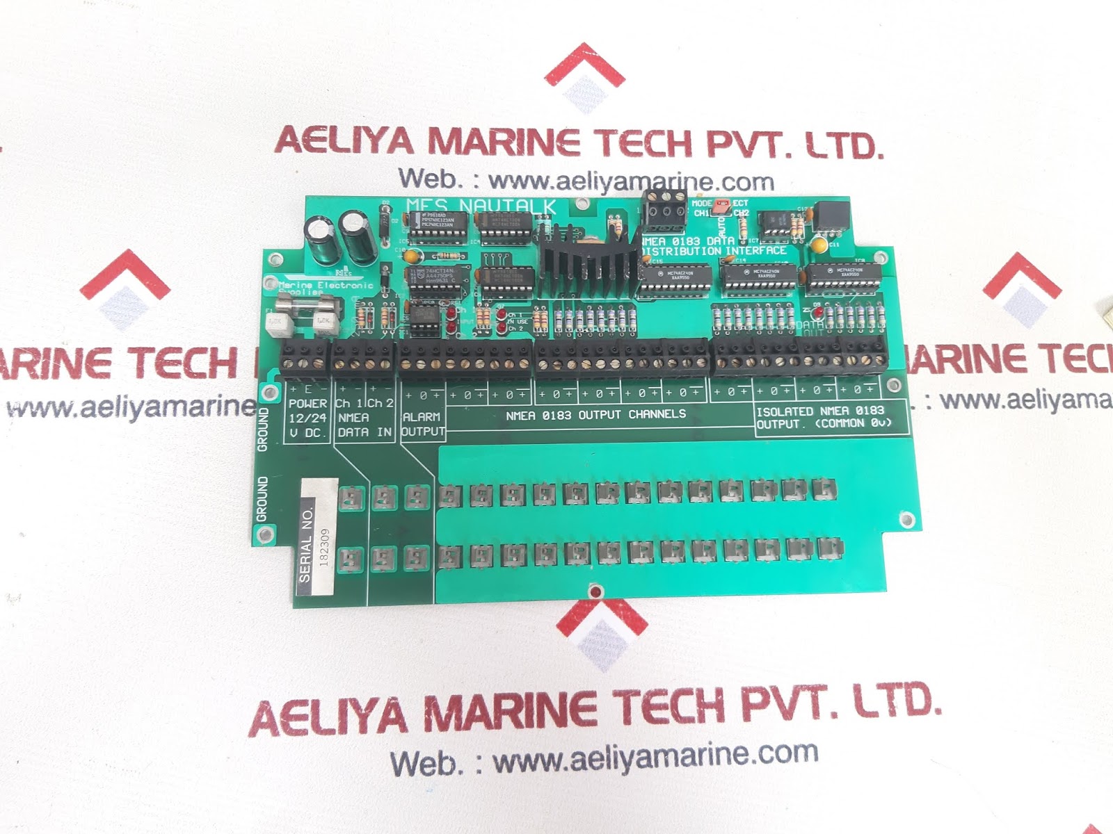 Mes navtalk nmea 0183 data distribution interface card