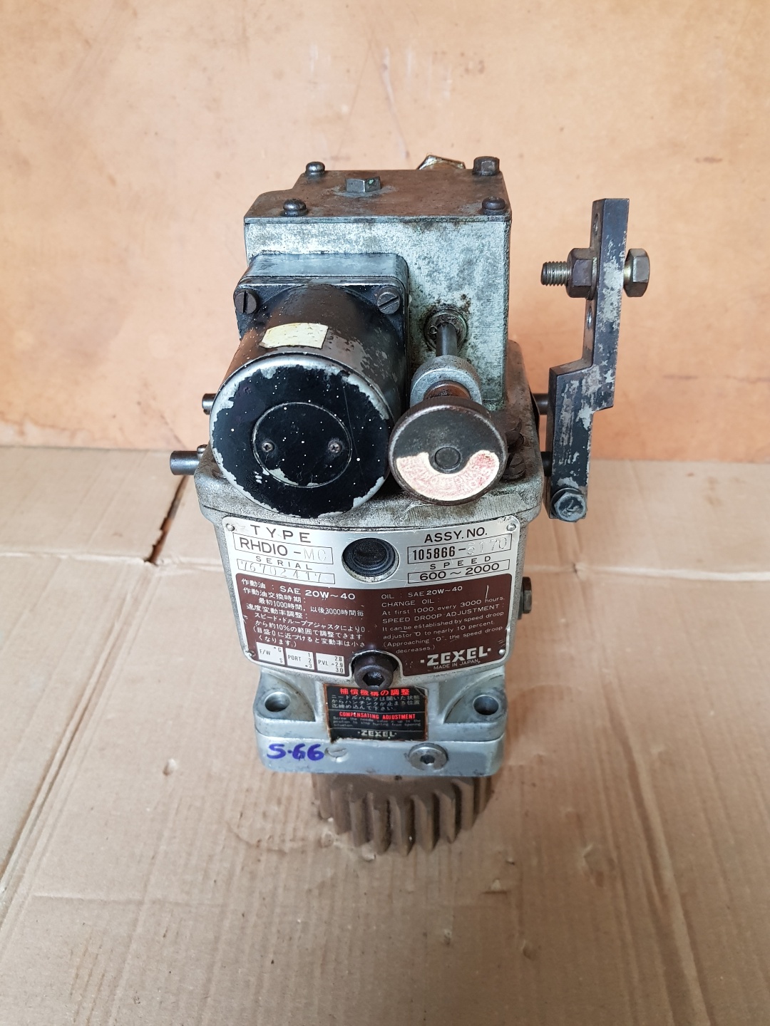 Zexel Rhd10-mc Governor 105866-5170 600~2000