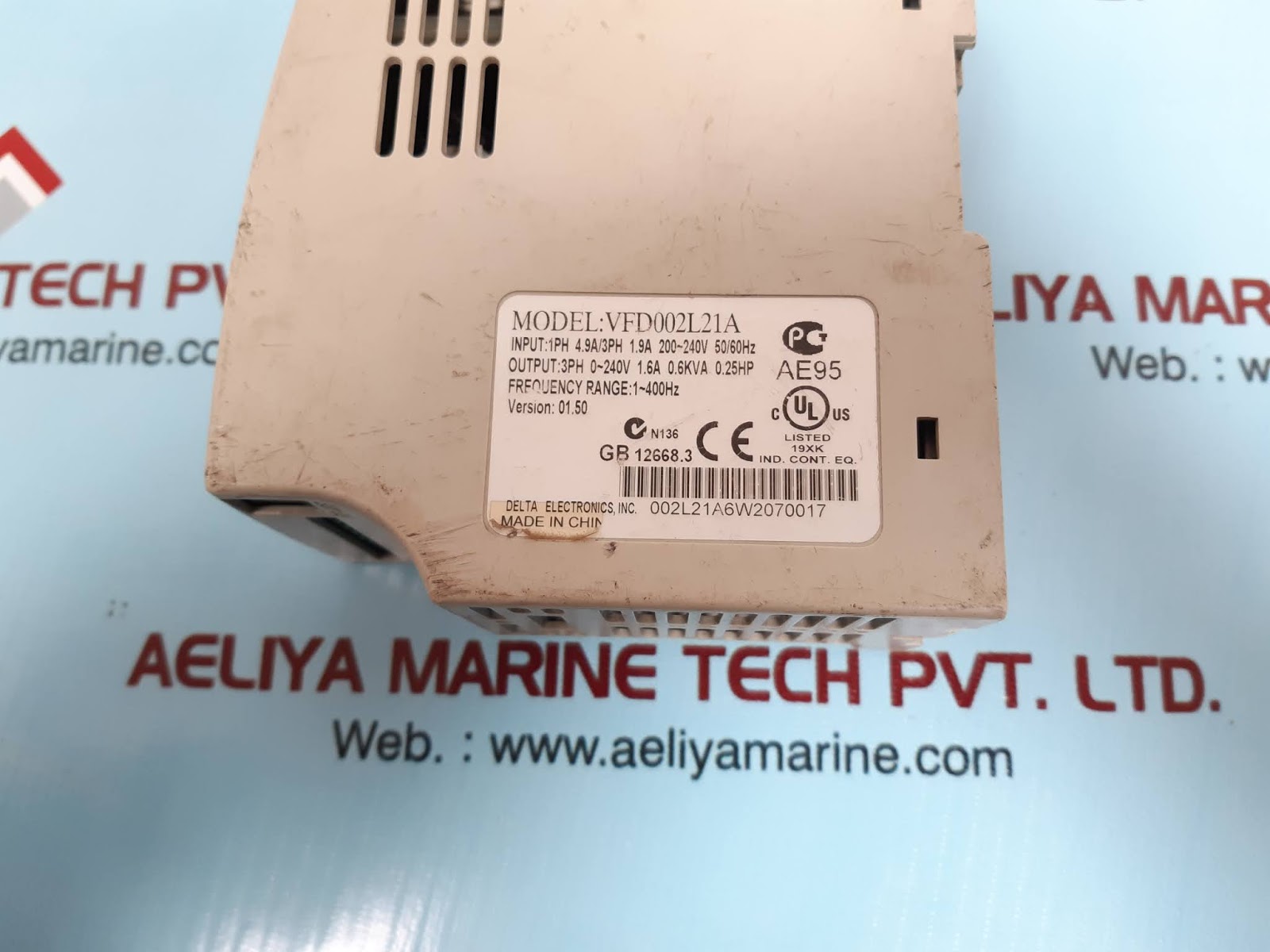 Delta vfd002l21a inverter 0.2kw - Image 3