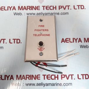 SIGNALING  6833-4 FIRE FIGHTERS TELEPHONE WALL PLATE