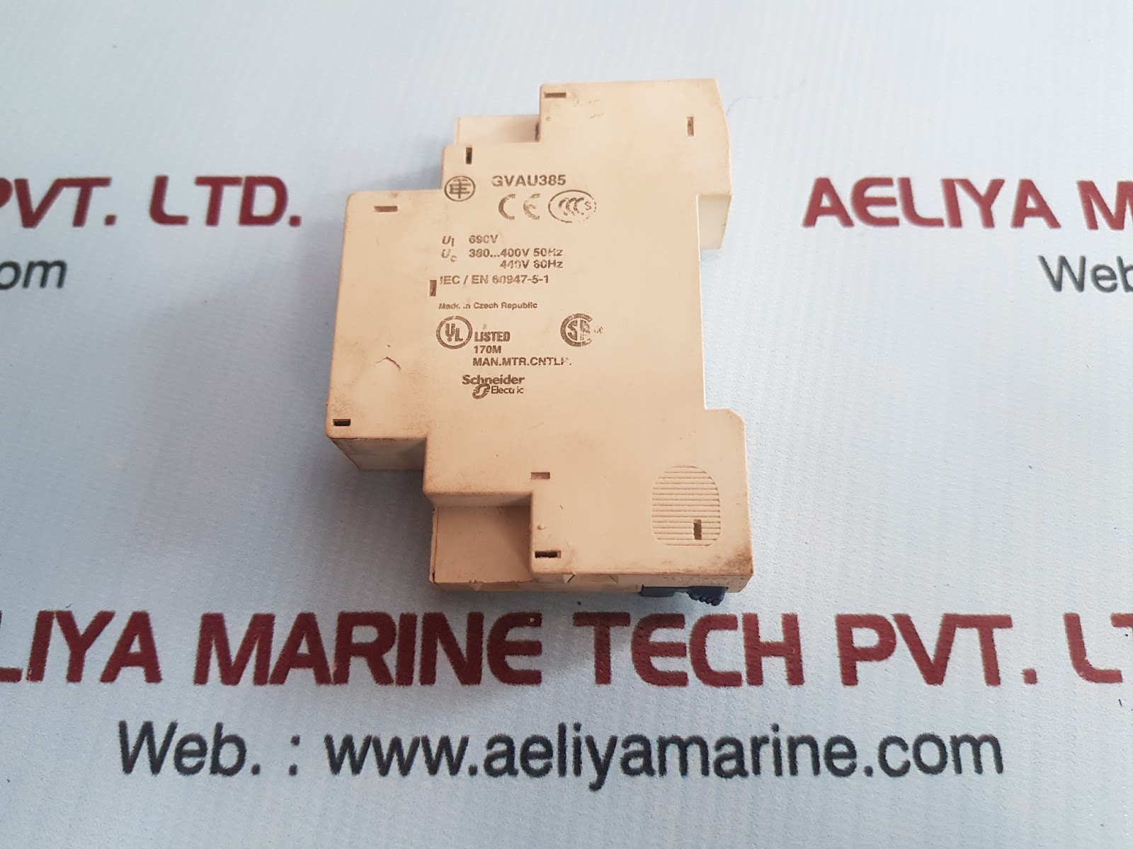 SCHNEIDER ELECTRIC GVAU385 MAN-STARTER UNDERVOLTAGE TRIP