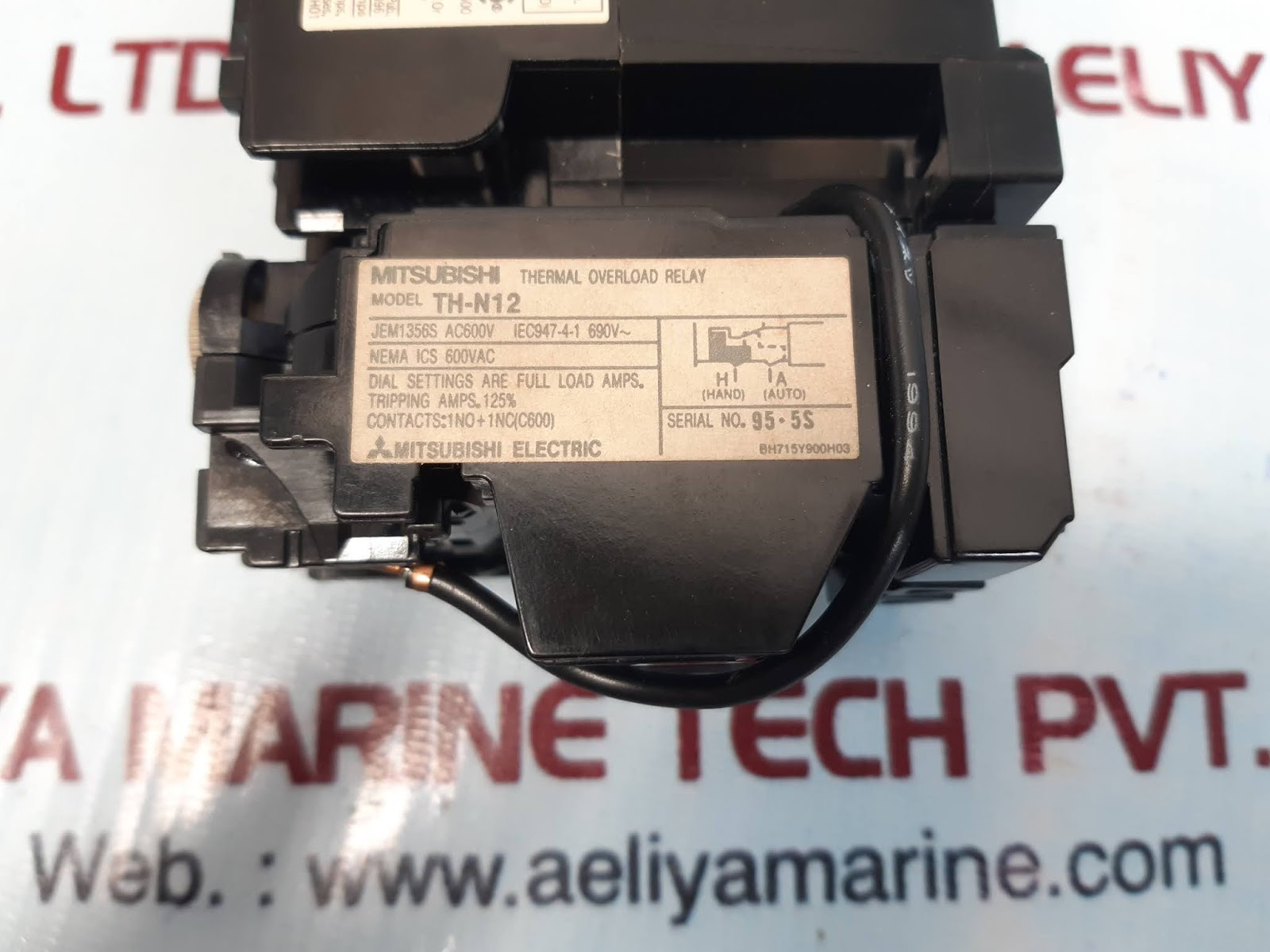 MITSUBISHI ELECTRIC TH-N12 THERMAL OVERLOAD RELAY - Image 3