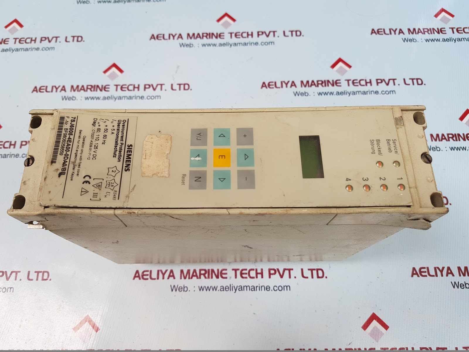 SIEMENS 7SJ6005-4EA00-0DA0/BB OVERCURRENT PROTECTION UNIT
