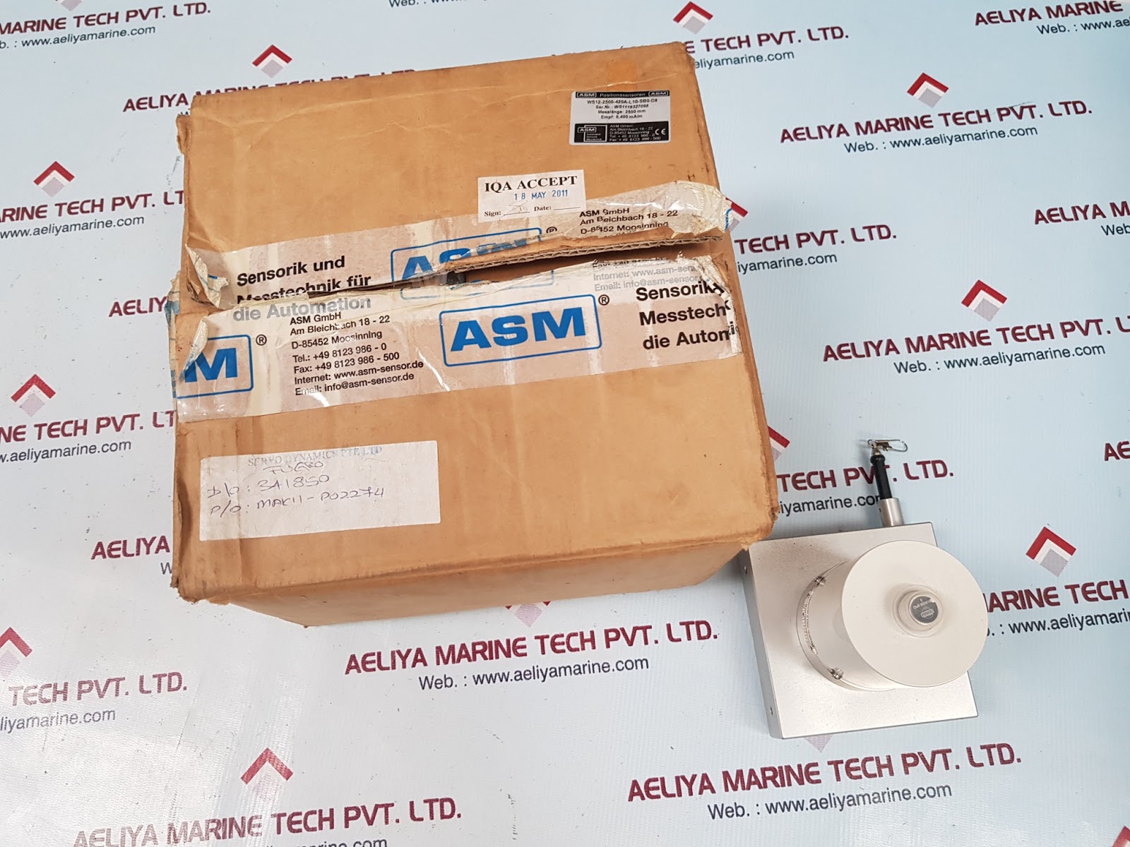 ASM WS12-2500-420A-L10-SB0-D8 CABLE EXTENSION POSITION SENSOR