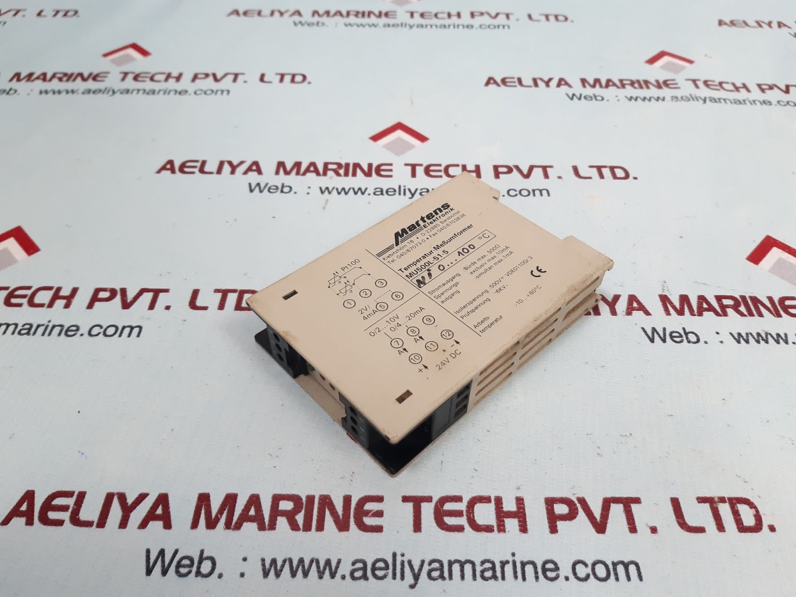 MARTENS ELEKTRONIK MU500L-51-5 TEMPERATURE MEASURING TRANSDUCER