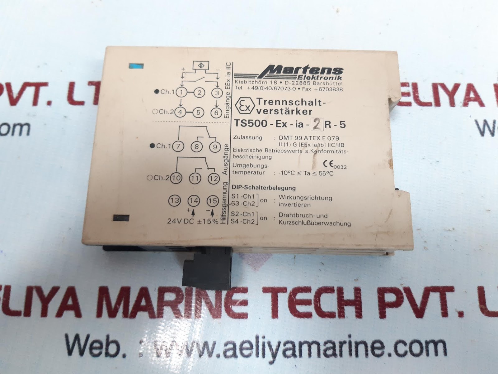 MARTENS ELEKTRONIK TS500-EX-IA-2R-5 ISOLATING AMPLIFIER - Image 3