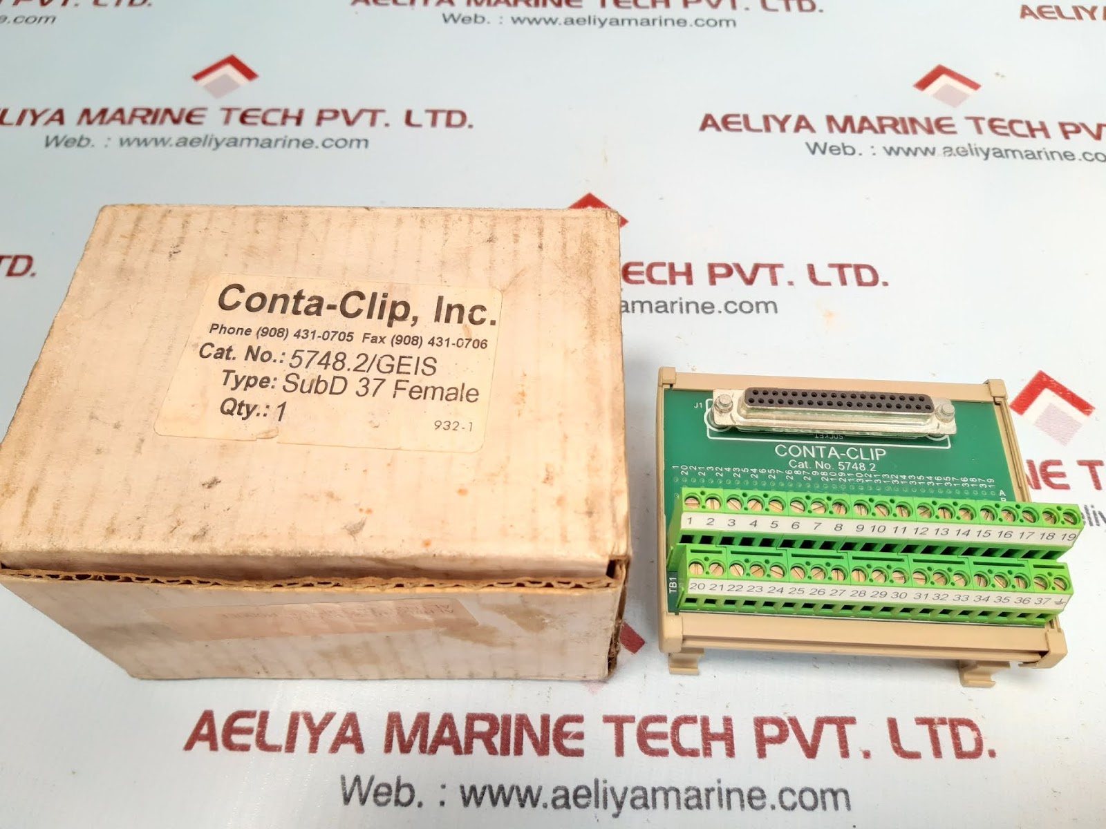 CONTA-CLIP SUBD 37 FEMALE INTERFACE MODULE