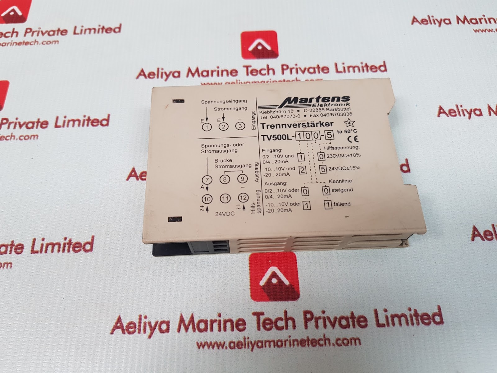 MARTENS TV500L-100-5 ISOLATING AMPLIFIER - Image 2