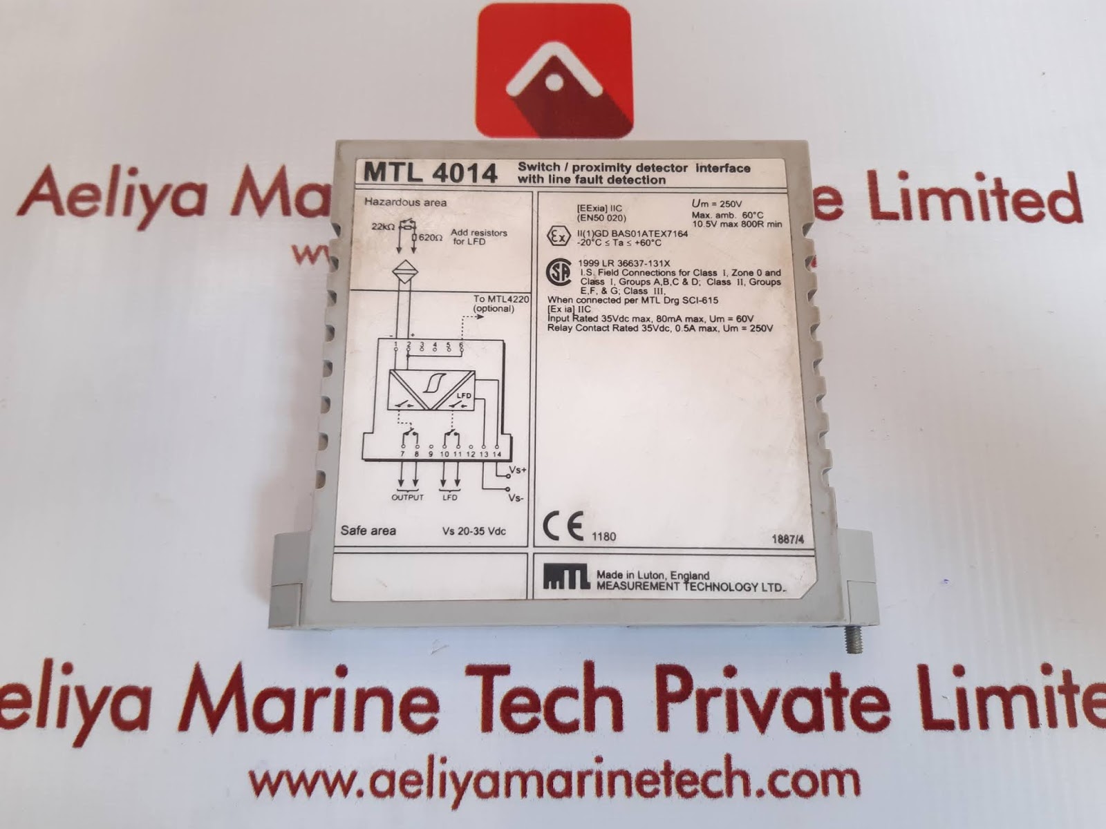 MEASUREMENT TECHNOLOGY MTL4014 PROXIMITY DETECTOR INTERFACE - Image 2