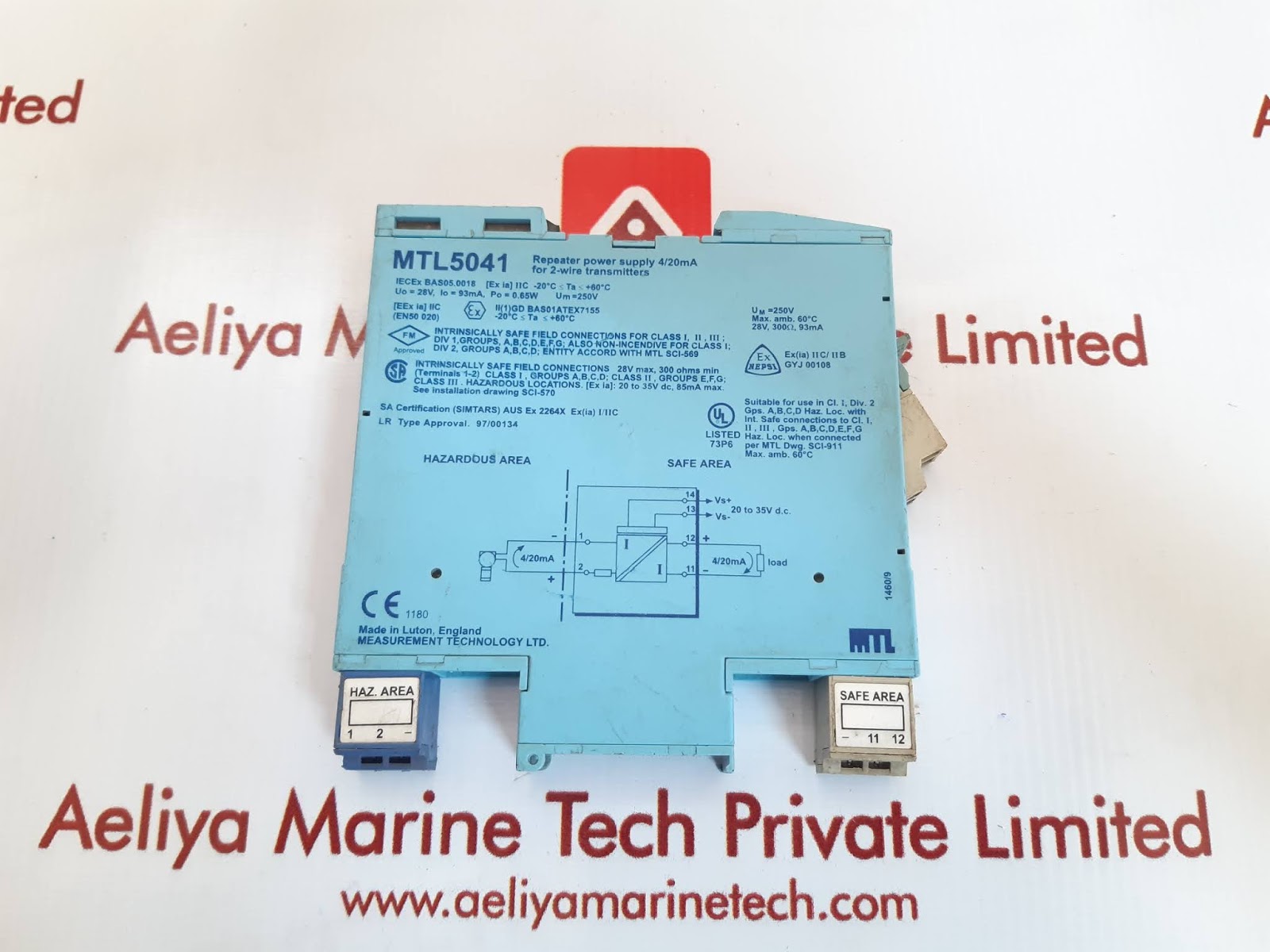 MEASUREMENT TECHNOLOGY MTL5041 REPEATER POWER SUPPLY 4/20MA FOR 2-WIRE TRANSMITTERS