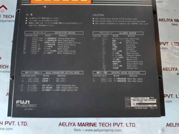 Fuji electric frn011vg3-4 frenic 5000vg3 inverter - Image 3