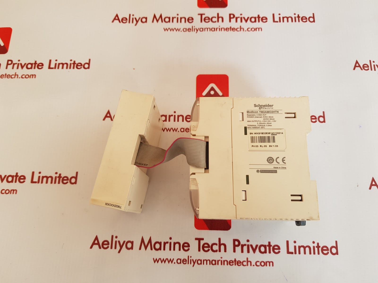 SCHNEIDER ELECTRIC / TELEMECANIQUE TM2AMO2HTN ANALOG OUTPUT EXPANSION MODULE - Image 2