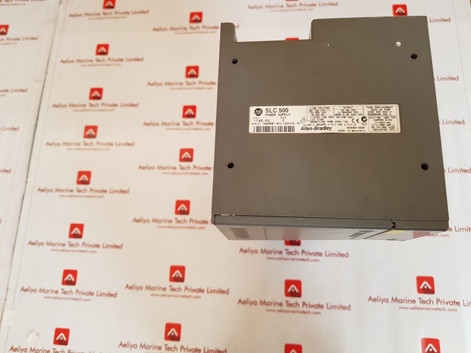 ALLEN-BRADLEY AB SLC 500 POWER SUPPLY MODULE 1746-P2 SER C - Image 3