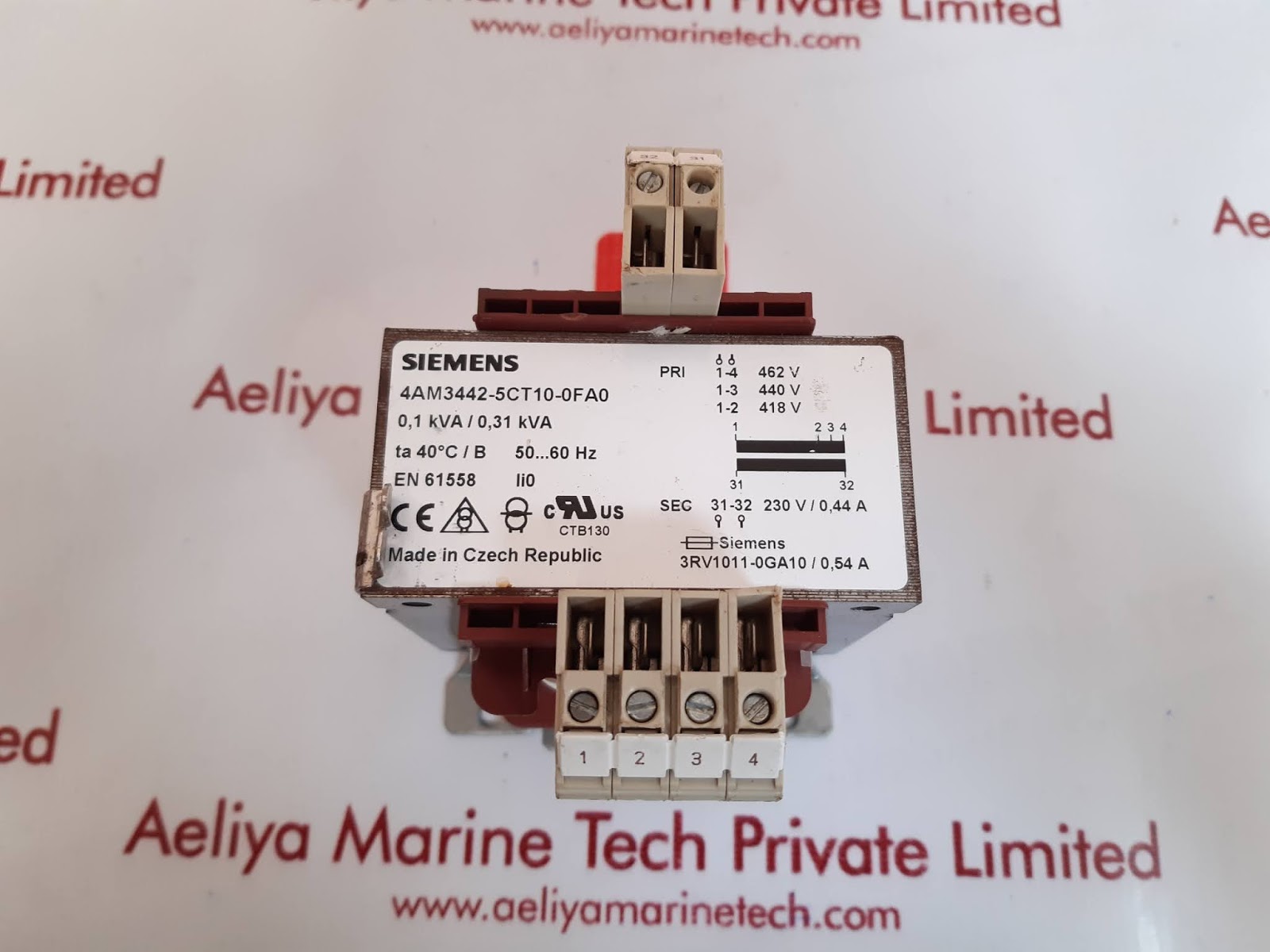 SIEMENS 4AM3442-5CT10-0F A0 TRANSFORMER