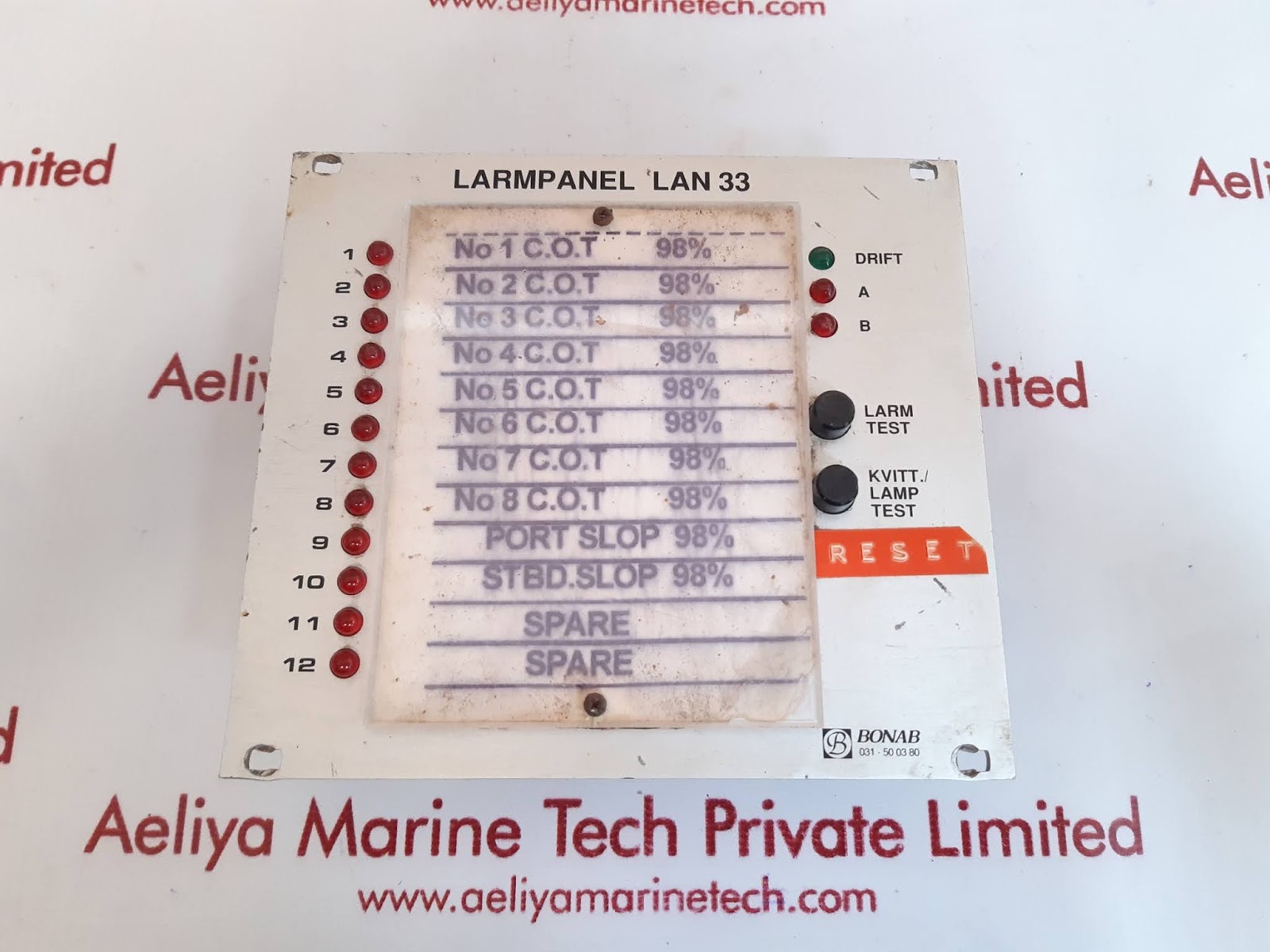 BONAB LAN33 ALARM PANEL