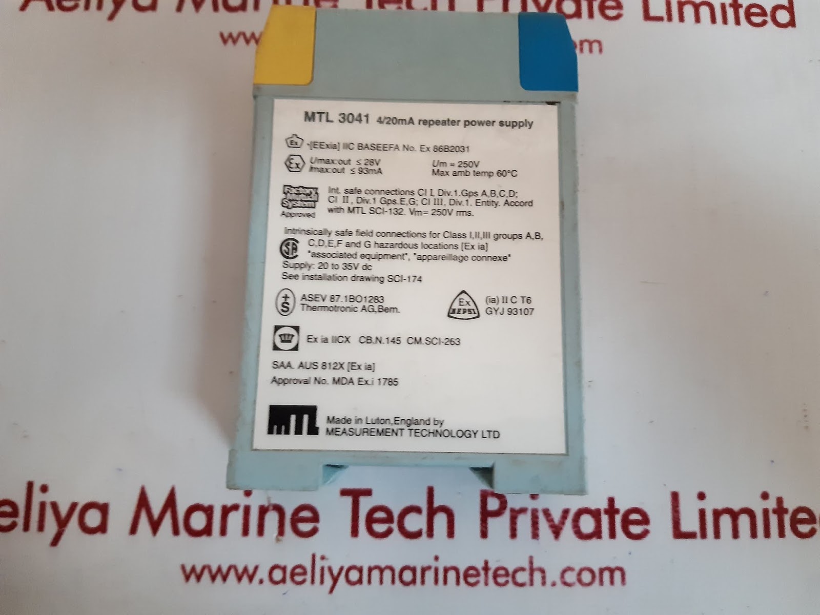 MEASUREMENT MTL 3041 4/20MA REPEATER POWER SUPPLY - Image 3