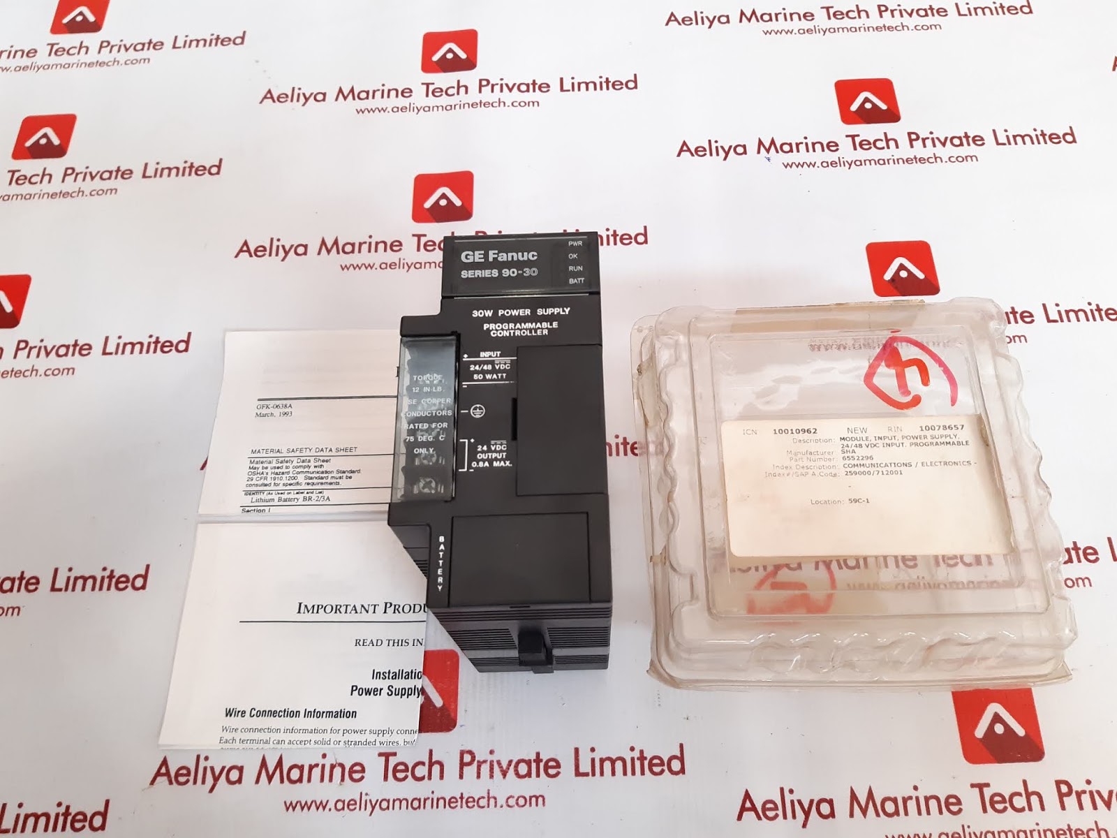 GE FANUC IC693PWR322F POWER SUPPLY MODULE 6552296