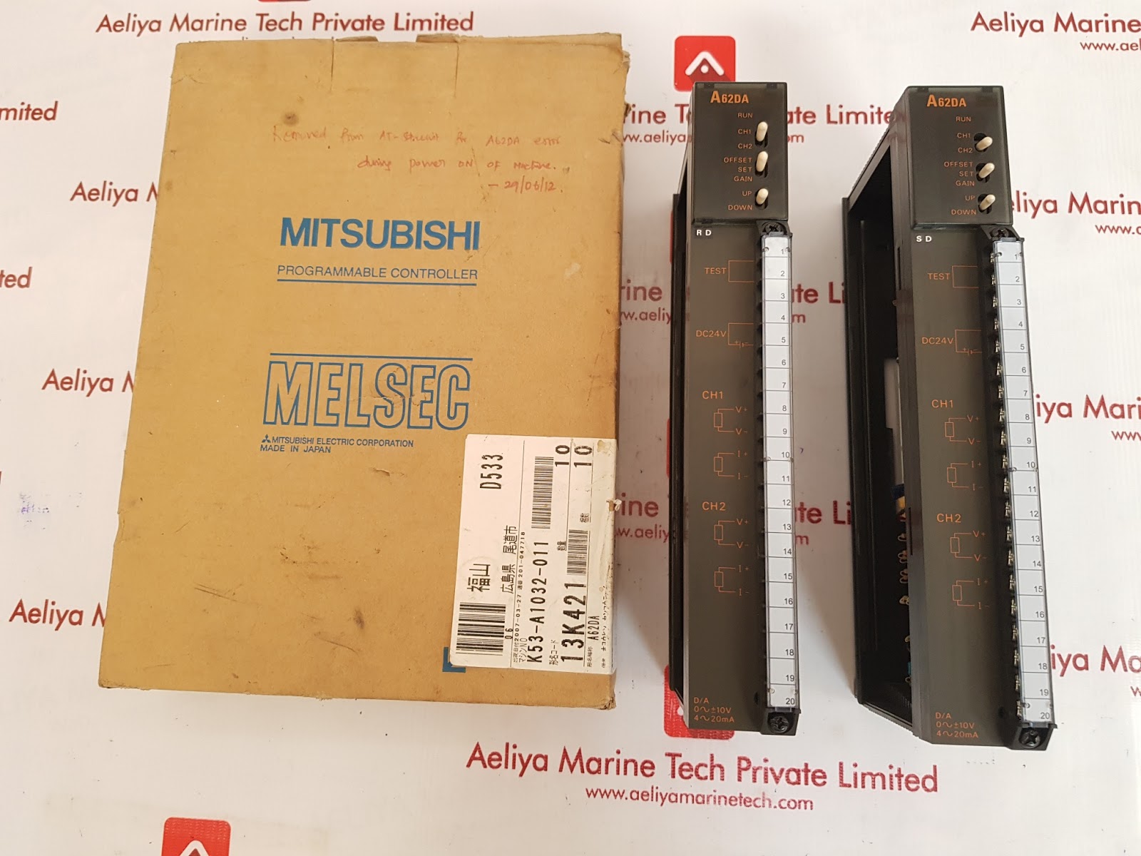 MITSUBISHI ELECTRIC A62DA PROGRAMMABLE CONTROLLER