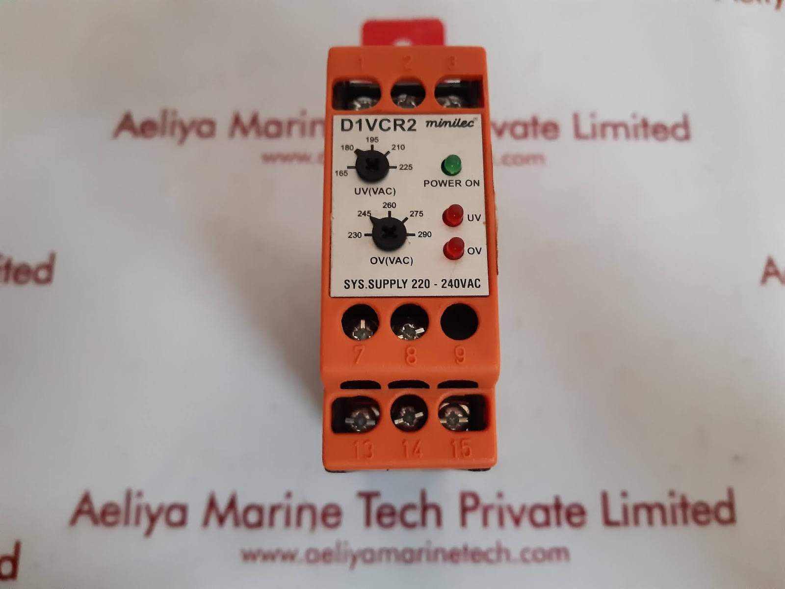 MINILEC GROUP D1VCR2 UNDER / OVER VOLTAGE RELAY