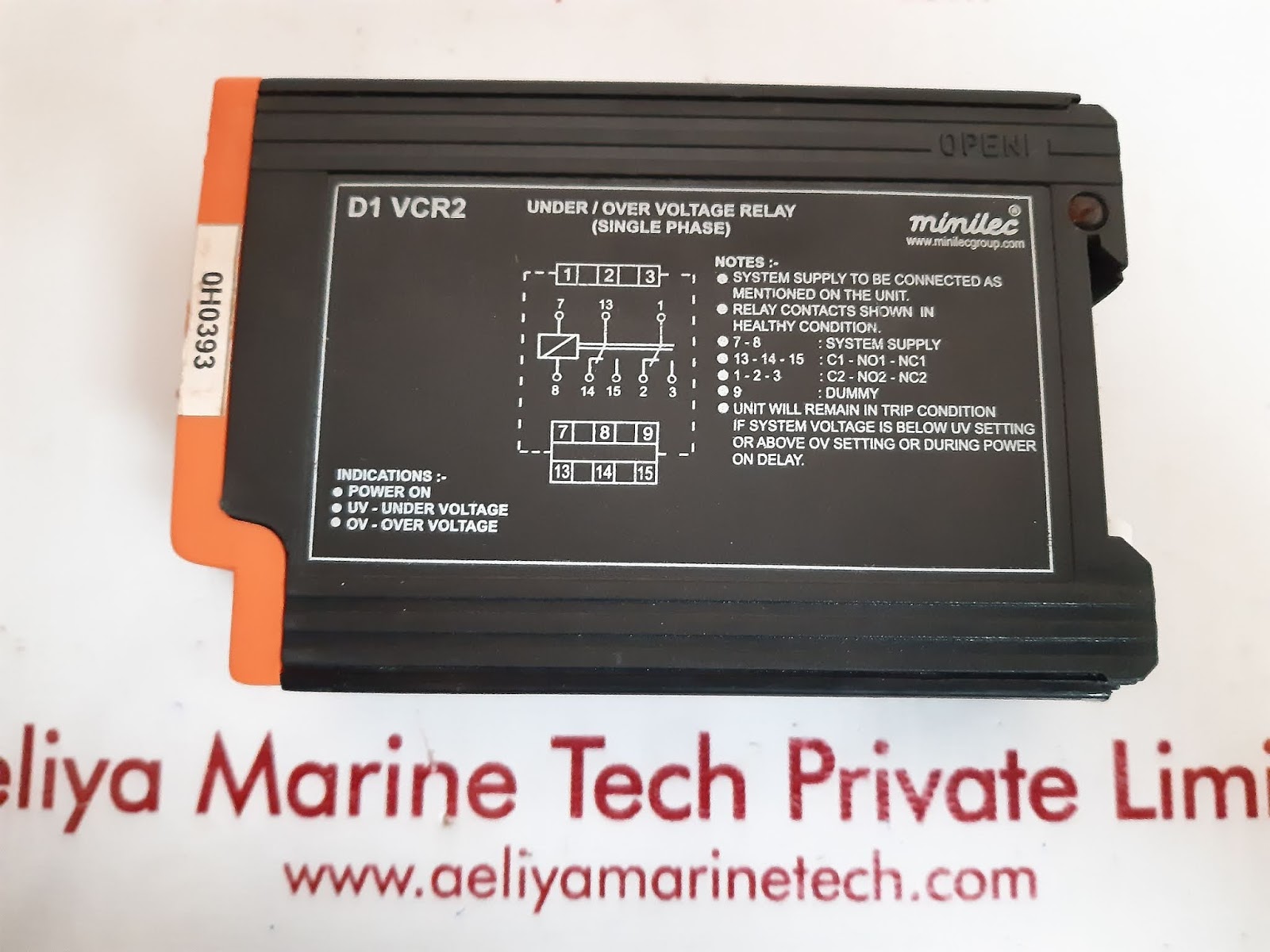 MINILEC GROUP D1VCR2 UNDER / OVER VOLTAGE RELAY - Image 3