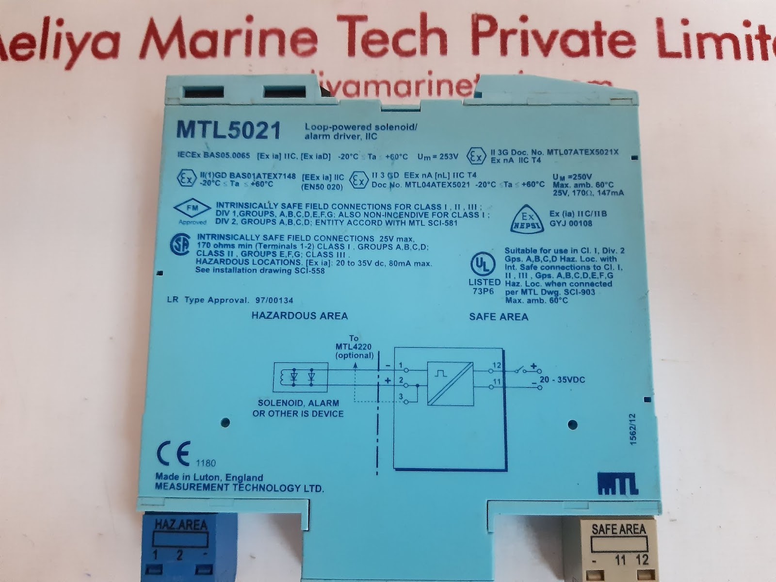 MEASUREMENT MTL5021 LOOP-POWERED SOLENOID/ ALARM DRIVER - Image 3