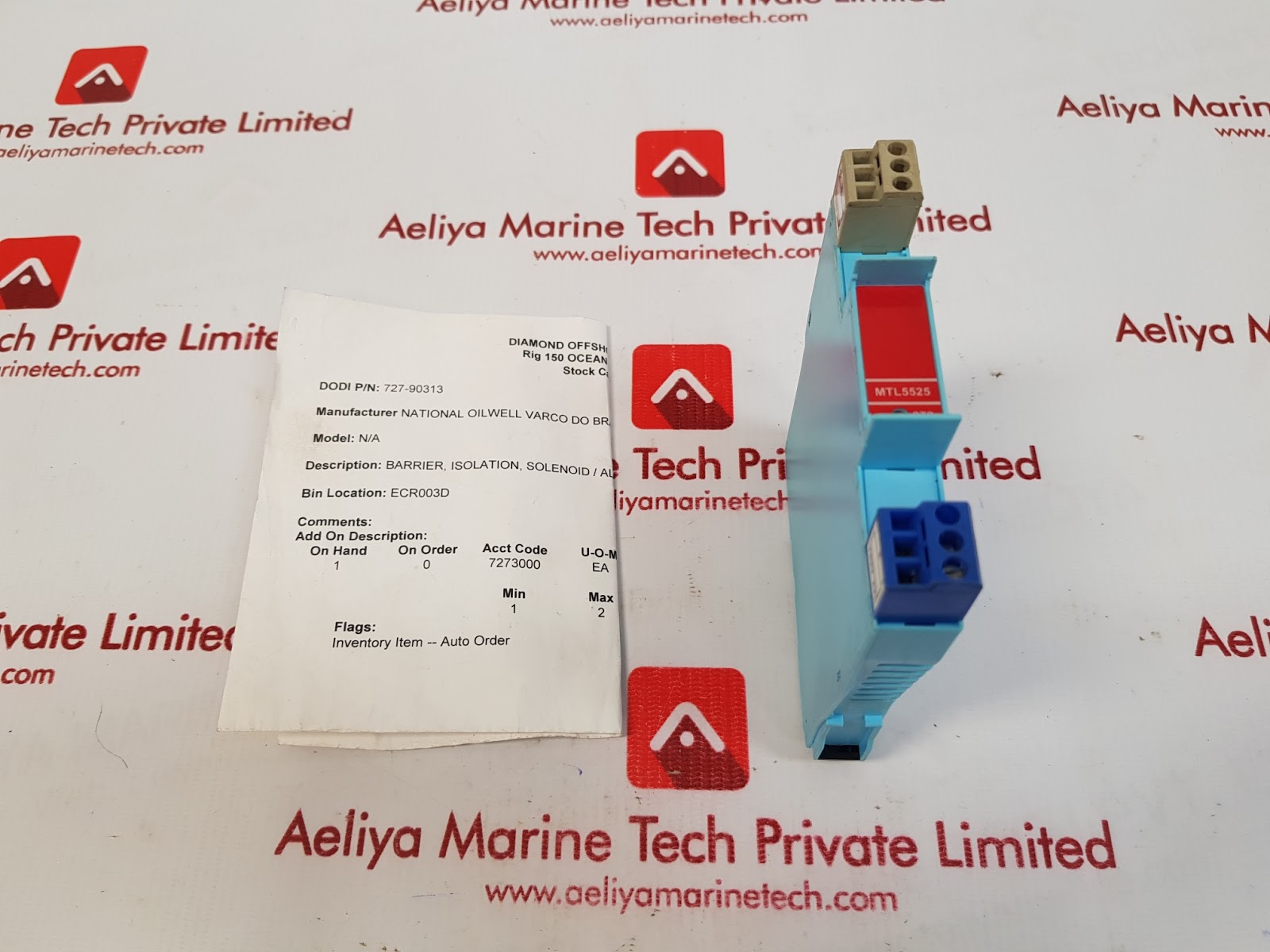 MEASUREMENT TECHNOLOGY MTL5525 LOW-CURRENT LOOP-POWERED SOLENOID ALARM DRIVER