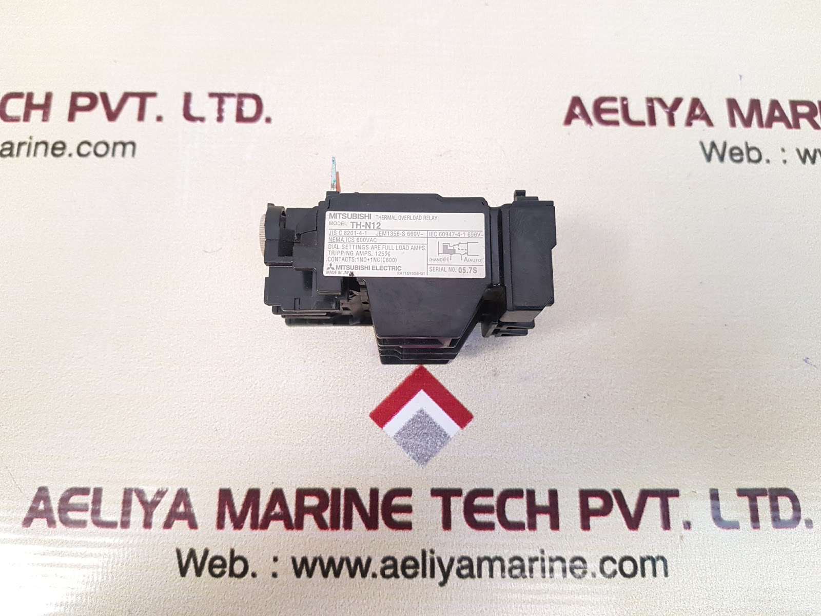 MITSUBISHI TH-N12 THERMAL OVERLOAD RELAY BH715Y904H01 - Image 3