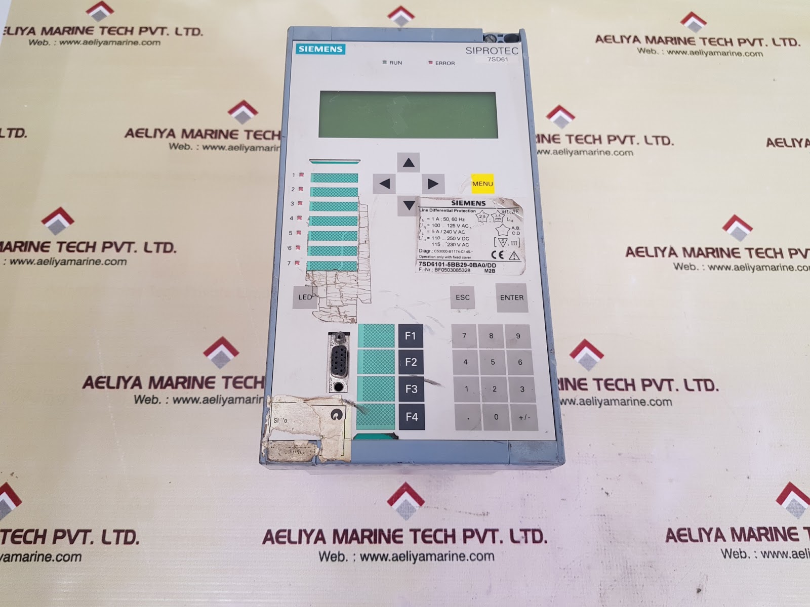 SIEMENS SIPROTEC 7SD61 LINE DIFFERENTIAL PROTECTION RELAY