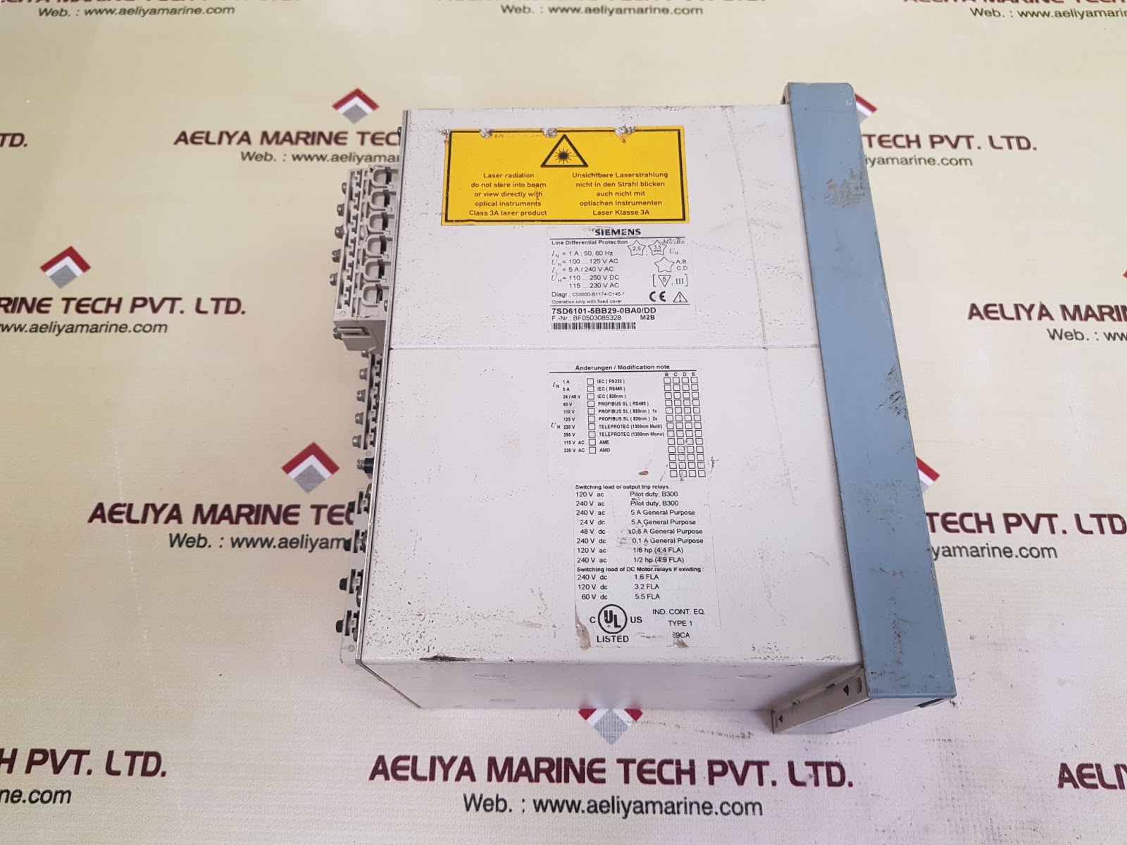 SIEMENS SIPROTEC 7SD61 LINE DIFFERENTIAL PROTECTION RELAY - Image 3