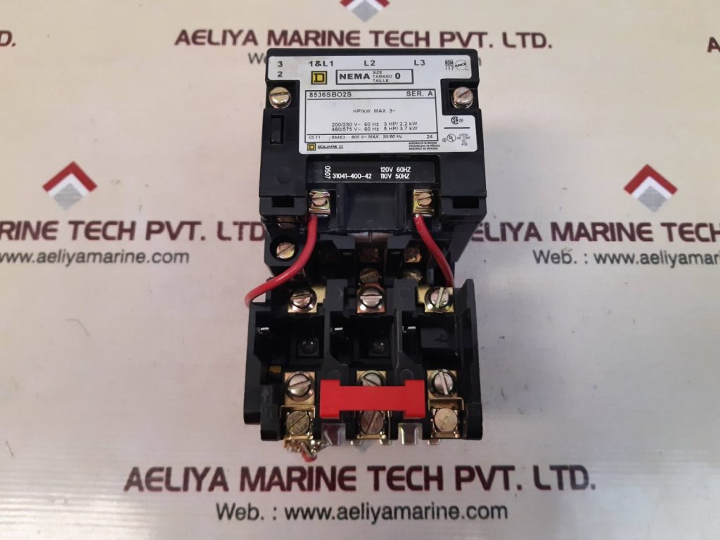 Bobine De Démarreur Moteur Square D 8536SBO2S - 600V, 3CV, Taille NEMA 0 - Occasion Testé