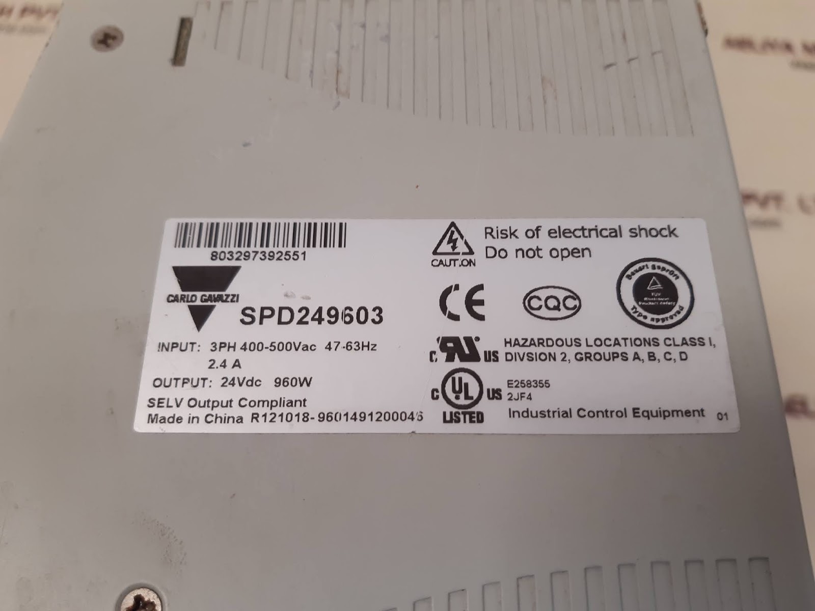 Carlo gavazzi spd249603 ac/dc converter switching power supply - Image 6