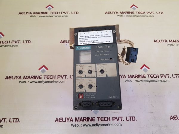 SIEMENS STATIC TRIP III OVERCURRENT PROTECTION POWER METER ZONE RMS-TSI-TZ - Image 3