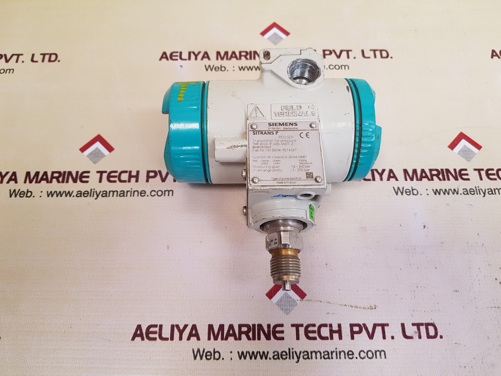 SIEMENS SITRANS P TRANSMITTER FOR PRESSURE 7MF 4033-1F A00-1AB7-Z