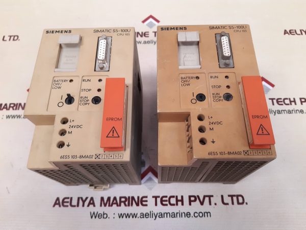 SIEMENS SIMATIC S5-100U PLC UNIT 6ES5 103-8MA02