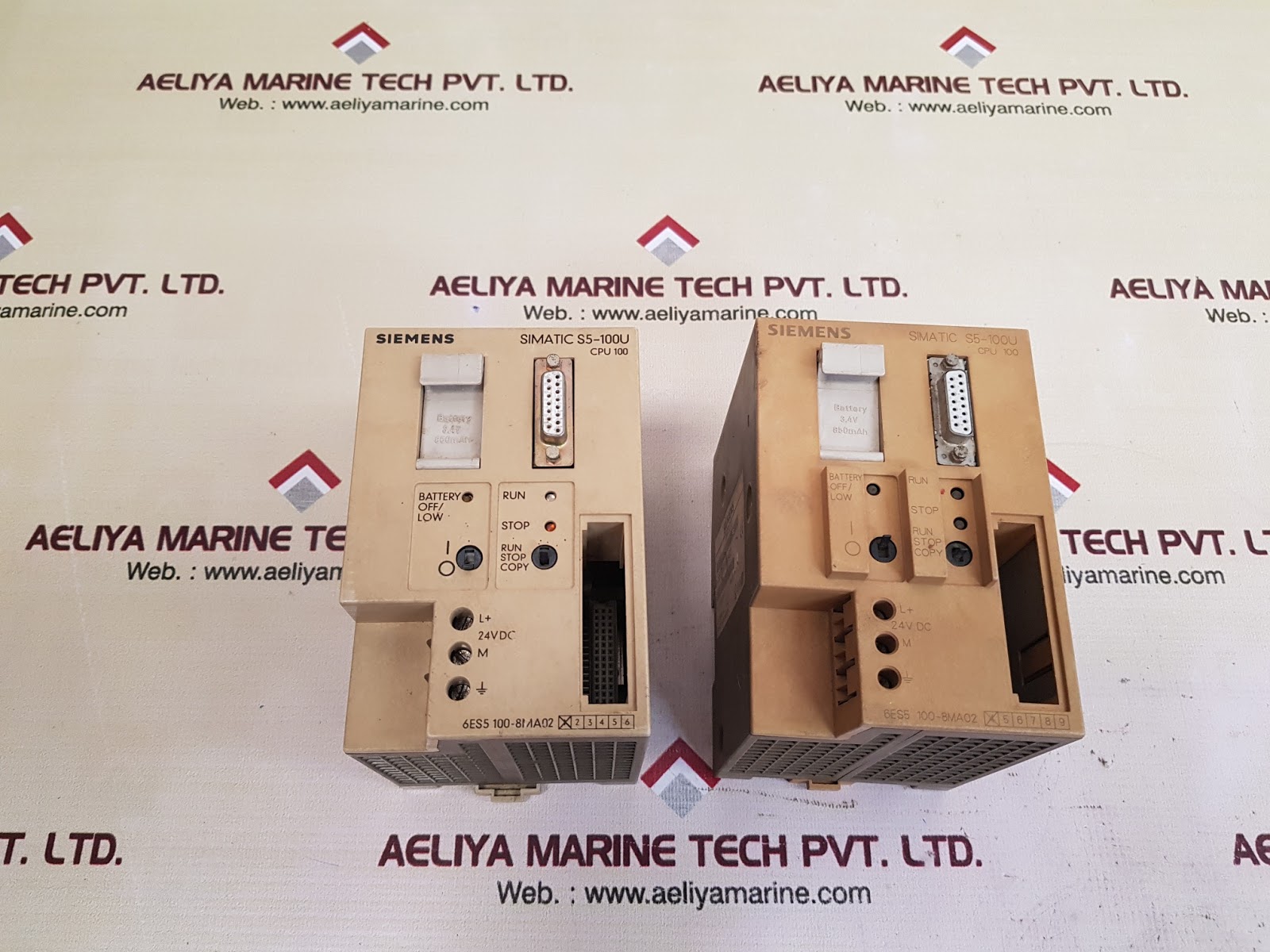 SIEMENS SIMATIC S5-100U CPU 100 PLC UNIT 6ES5 100-8MA02